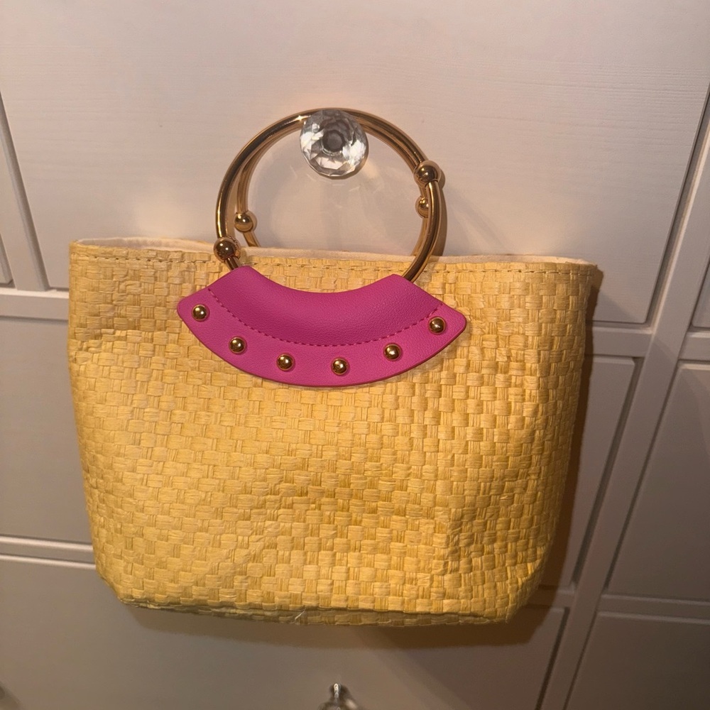 Mini Straw Tote